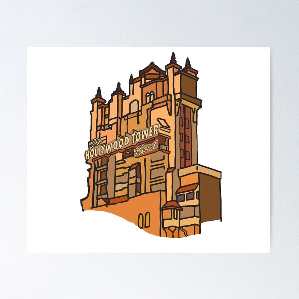 Item preview, Hollywood Tower Hotel designed and sold by willowsbunnies.