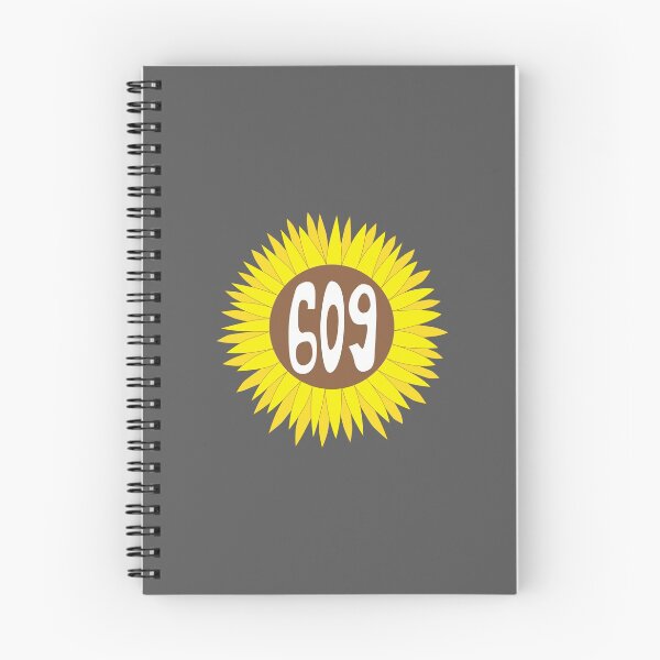 Item preview, Hand Drawn New Jersey Sunflower 609 Area Code designed and sold by itsrturn.