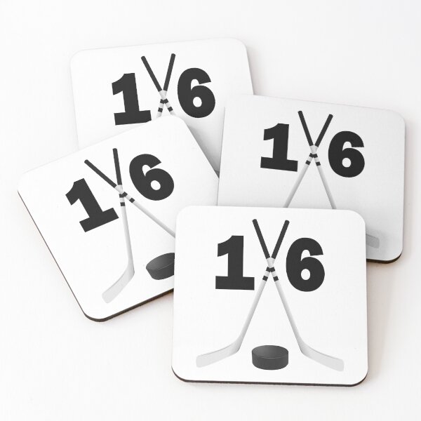 Item preview, Hockey number 16 - sixteen with sticks and disc designed and sold by AllShirts21.
