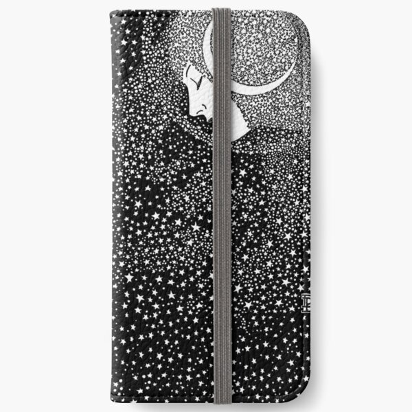 Lady of the Night - white iPhone Wallet