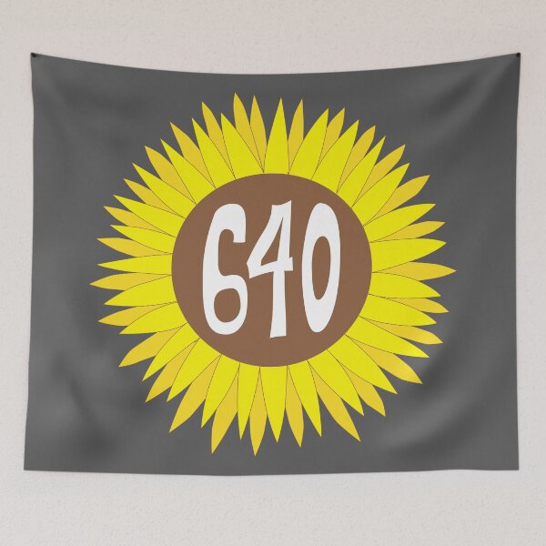 Item preview, Hand Drawn New Jersey Sunflower 640 Area Code designed and sold by itsrturn.