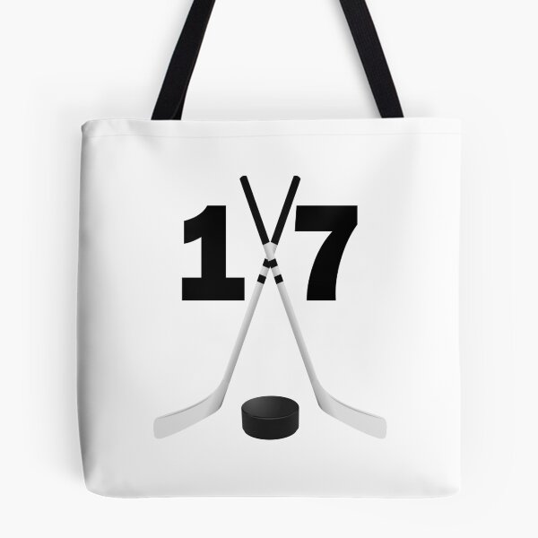 Item preview, Hockey number 17 - seventeen with sticks and disc designed and sold by AllShirts21.