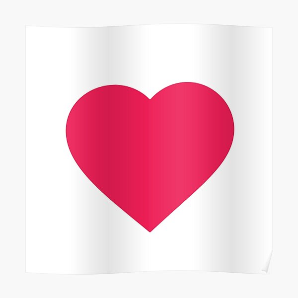 "tiktok heart" Poster for Sale by joel11 Redbubble