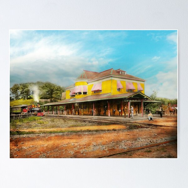 Item preview, Train Station - The people you meet 1890 designed and sold by Mike Savad Photography.