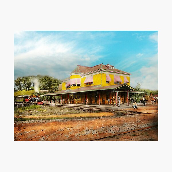 Item preview, Train Station - The people you meet 1890 designed and sold by Mike Savad Photography.