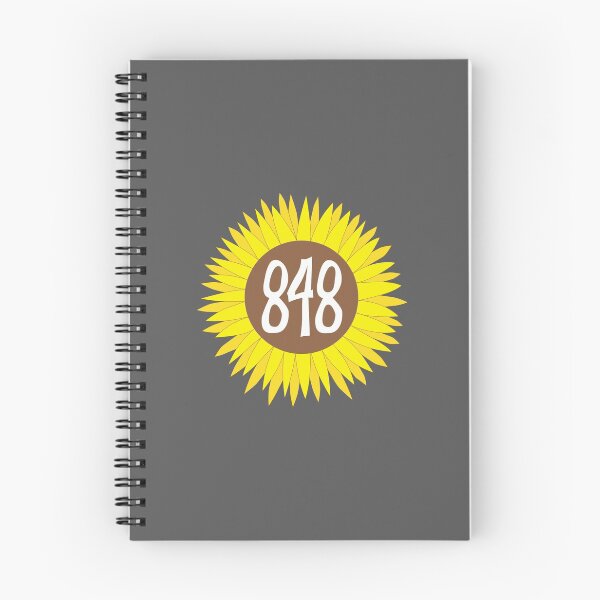 Item preview, Hand Drawn New Jersey Sunflower 848 Area Code designed and sold by itsrturn.