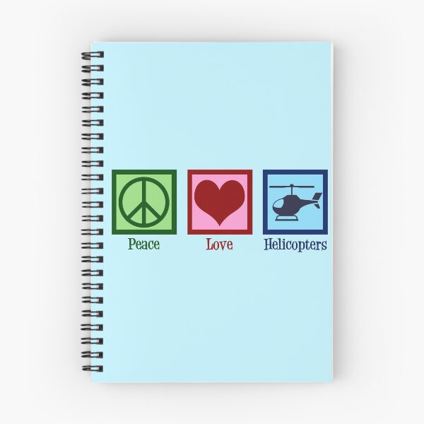 Item preview, Peace Love Helicopters designed and sold by Epic Love Designs.