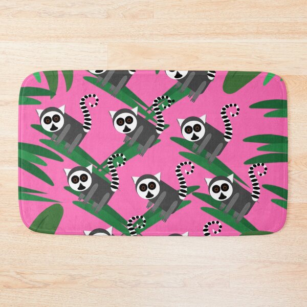Item preview, Lemur Pattern Pink designed and sold by bunhuggerdesign.