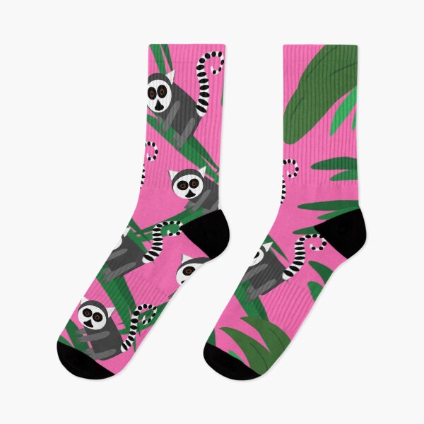 Item preview, Lemur Pattern Pink designed and sold by bunhuggerdesign.