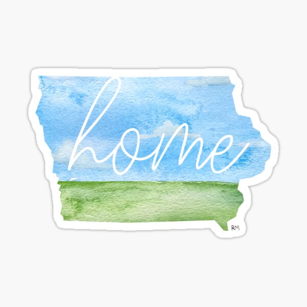 Iowa Home State Sticker