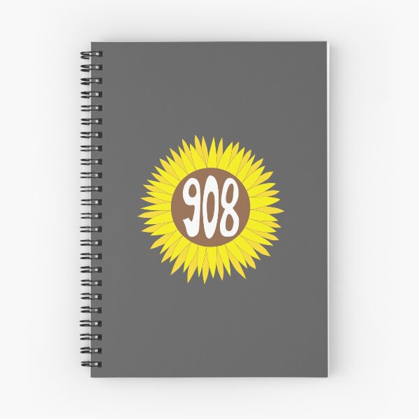 Item preview, Hand Drawn New Jersey Sunflower 908 Area Code designed and sold by itsrturn.