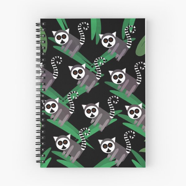 Item preview, Lemur Pattern Black designed and sold by bunhuggerdesign.