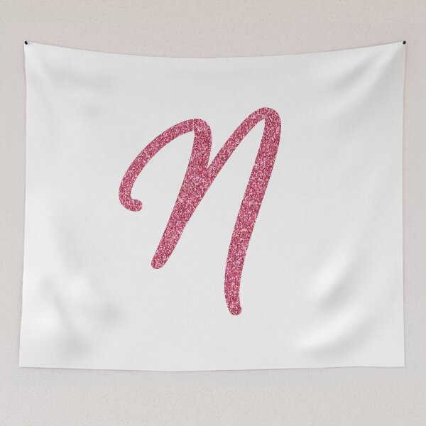 Item preview, Pink Glitter Letter "N" designed and sold by QthePhotog.