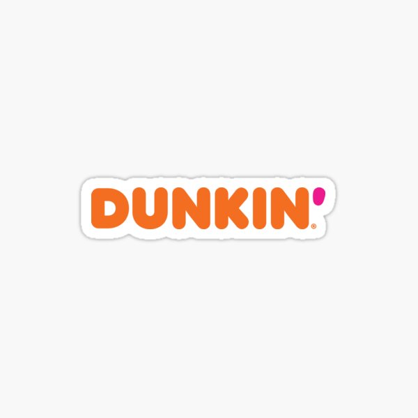 dunkin donuts logo Sticker