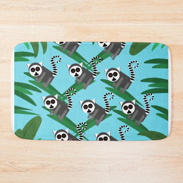 Item preview, Lemur Pattern Blue designed and sold by bunhuggerdesign.