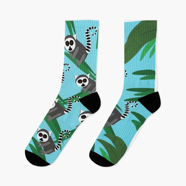Item preview, Lemur Pattern Blue designed and sold by bunhuggerdesign.