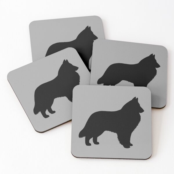 Item preview, Belgian Sheepdog Dog Breed Silhouette(s) designed and sold by Jenn Inashvili.