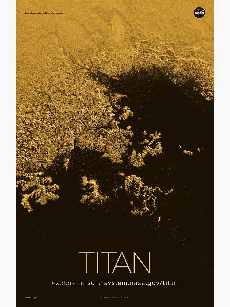 "Saturn's Moon Titan Poster" Poster For Sale By Alandf98 | Redbubble