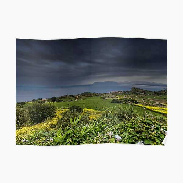Vista panoramica di Scopello Poster