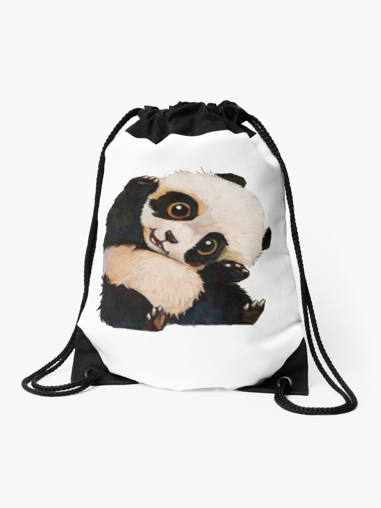 panda drawstring bag