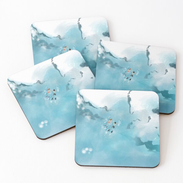 Item preview, Snorkel drawing | Swimming couple designed and sold by Covo Studio.