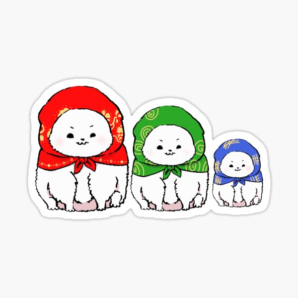 Fluffy Matryoshka Sticker
