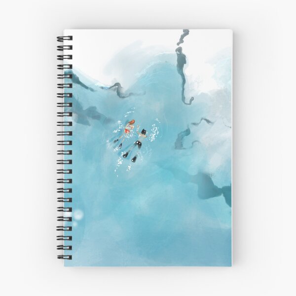 Item preview, Snorkel drawing | Swimming couple designed and sold by Covo Studio.