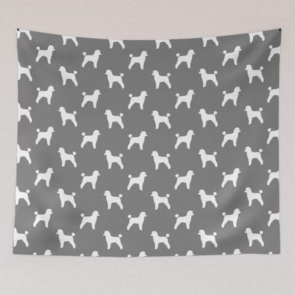 Item preview, White Toy Poodle Silhouette(s) designed and sold by Jenn Inashvili.