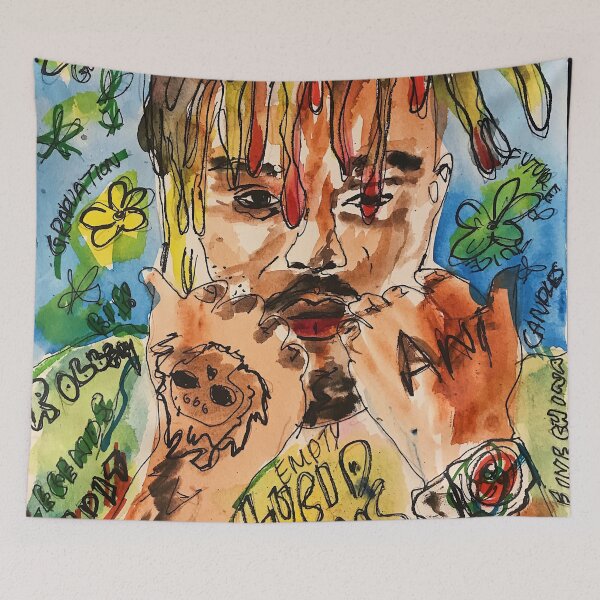 Item preview, rip,juice,rapper,rap,poster,word,lyrics,fan art,music,lucid dreams,death,hiphop,wall art,shirt,cool designed and sold by spacesbydee.