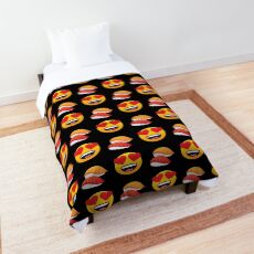 Love Sushi Emoji JoyPixels Funny Sushi Lover Comforter