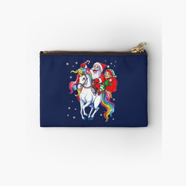 Item preview, Christmas Santa Elf Riding Unicorn Xmas  designed and sold by amethystdesign.