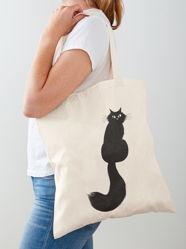 Eco-Friendly Kissing-Cat Designer Casual Tote Bag For Women On