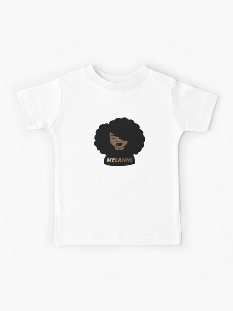 Melanin Poppin Women's And Girls Colorful T-Shirt Melanin Poppin Women's And Girls Colorful T-Shirt
