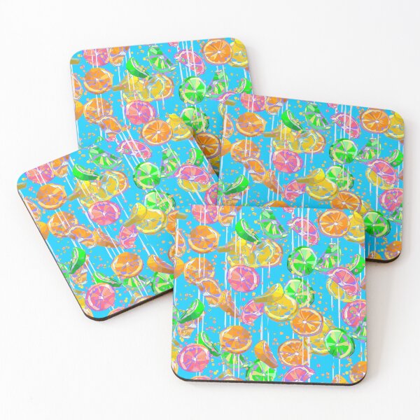 Item preview, Pop Art Citrus Fizz | Blue designed and sold by L Diane Johnson.