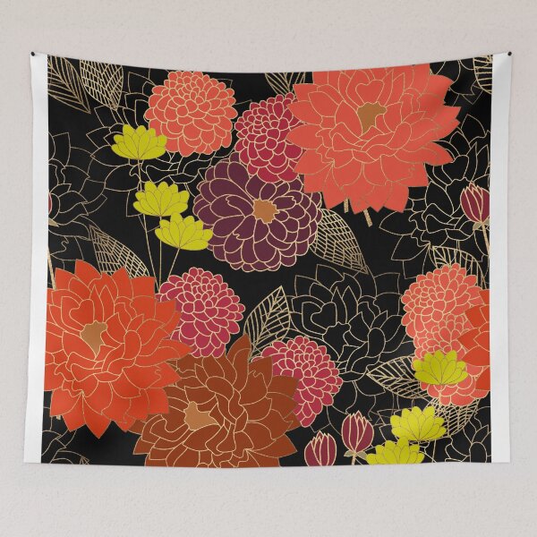 Item preview, Dahlias designed and sold by inkblotcreative.