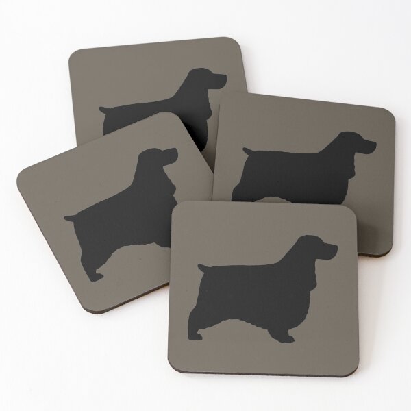 Item preview, Black English Cocker Spaniel Silhouette(s) designed and sold by Jenn Inashvili.