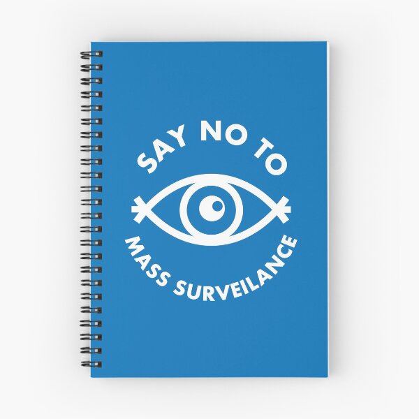 Item preview, Say No To Mass Surveillance - All Seeing Eye - Blue designed and sold by MOREDANKMEMES.
