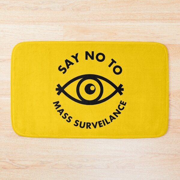 Item preview, Say No To Mass Surveillance - All Seeing Eye - Yellow designed and sold by MOREDANKMEMES.