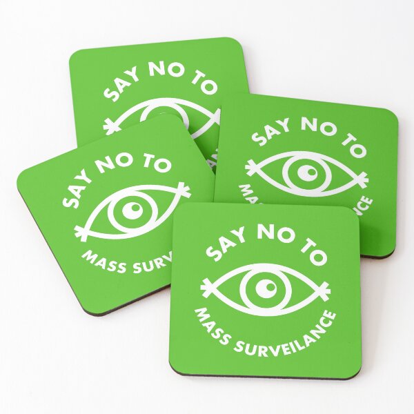 Item preview, Say No To Mass Surveillance - All Seeing Eye - Green designed and sold by MOREDANKMEMES.
