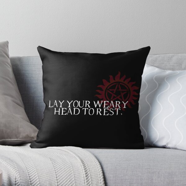Lay your weary head to rest Throw Pillow