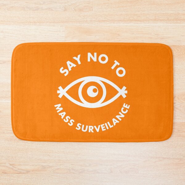 Item preview, Say No To Mass Surveillance - All Seeing Eye - Orange designed and sold by MOREDANKMEMES.
