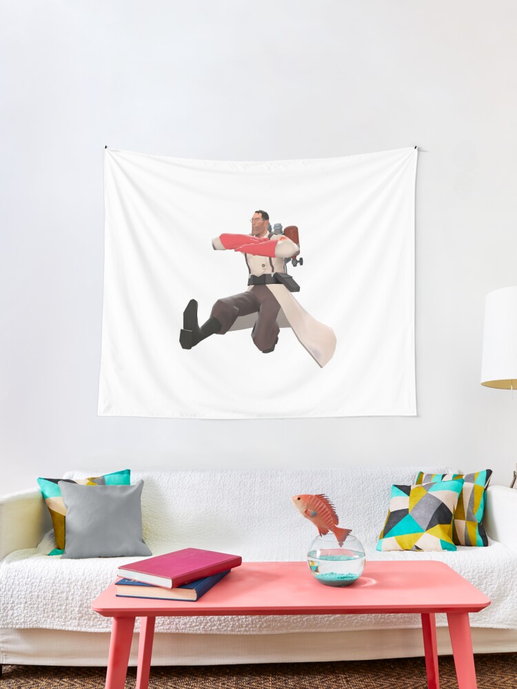 Kazotsky Kick Sanitater Tf2 Wandbehang Von Ironmaniac Redbubble