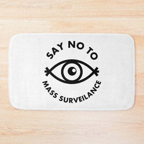 Item preview, Say No To Mass Surveillance - All Seeing Eye - White designed and sold by MOREDANKMEMES.