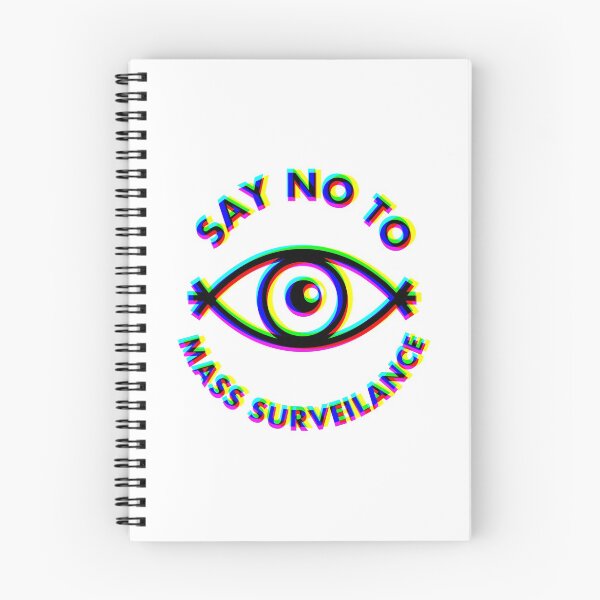 Item preview, Say No To Mass Surveillance - All Seeing Eye - CMYK designed and sold by MOREDANKMEMES.