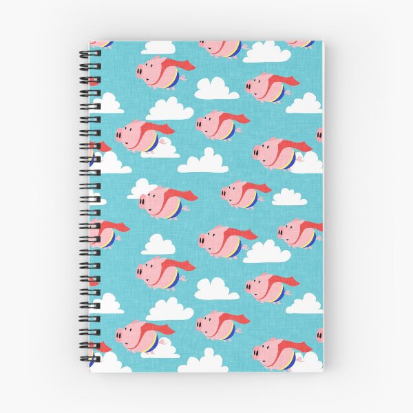 Item preview, Flying Pigs - Superhero pigs (blue) designed and sold by littlearrow.