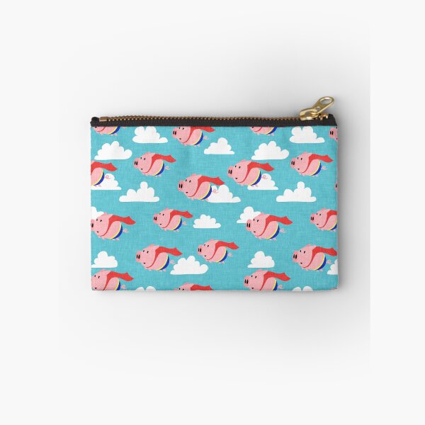 Item preview, Flying Pigs - Superhero pigs (blue) designed and sold by littlearrow.