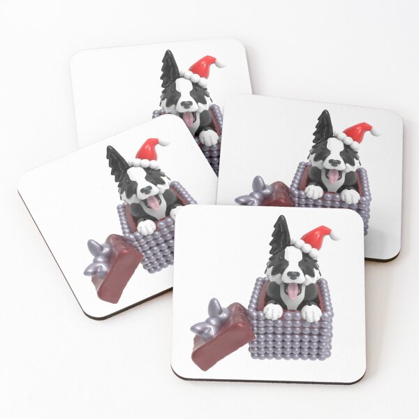 Item preview, Feliz Navidad Border Collie designed and sold by fuzzydragons.