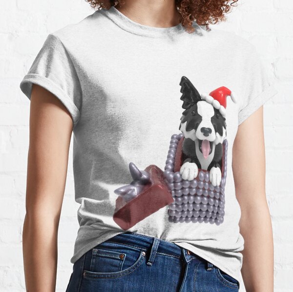 Merry Christmas Border Collie Classic T-Shirt
