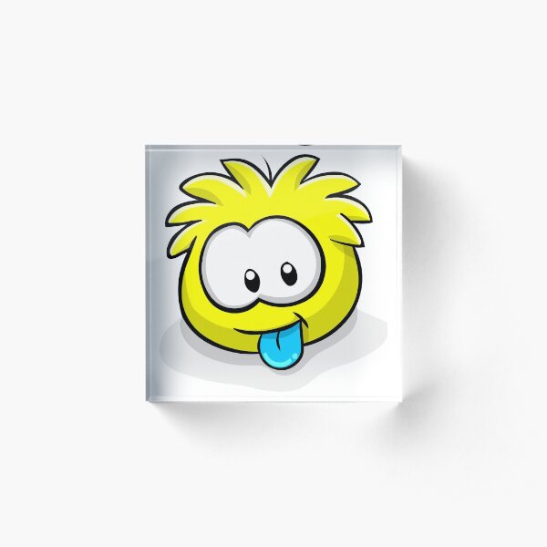 Club Penguin Yellow Puffle Acrylic Block