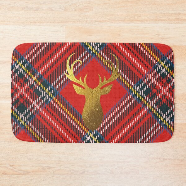 Item preview, Gold Stag On Tartan designed and sold by DirtyAngelFace Shop.